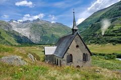 Kapelle bei Gletsch, nahe dem Rhonegletscher